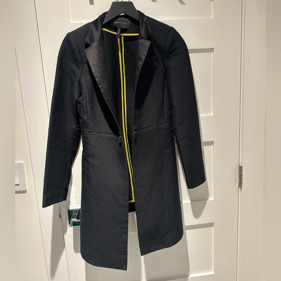 BCBG MAXAZRIA Black Trench Coat - Picture 1 of 2